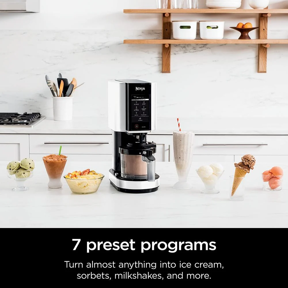 Ninja CREAMi 7-in-1 Ice Cream Maker, White (NC301) - Image 8