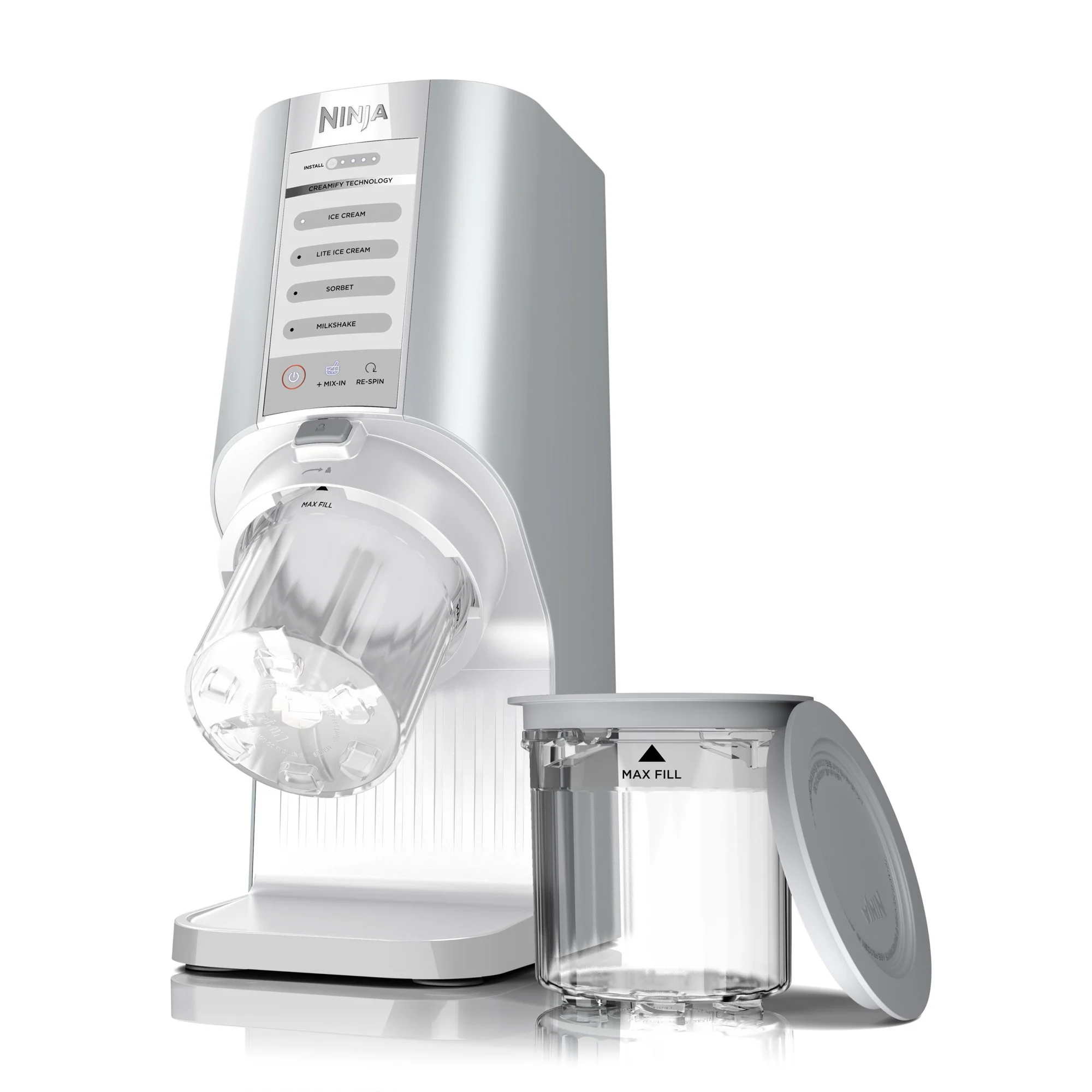 Ninja CREAMi Breeze Ice Cream Maker & Frozen Treat Maker 5 in 1 (Factory Refurbished)