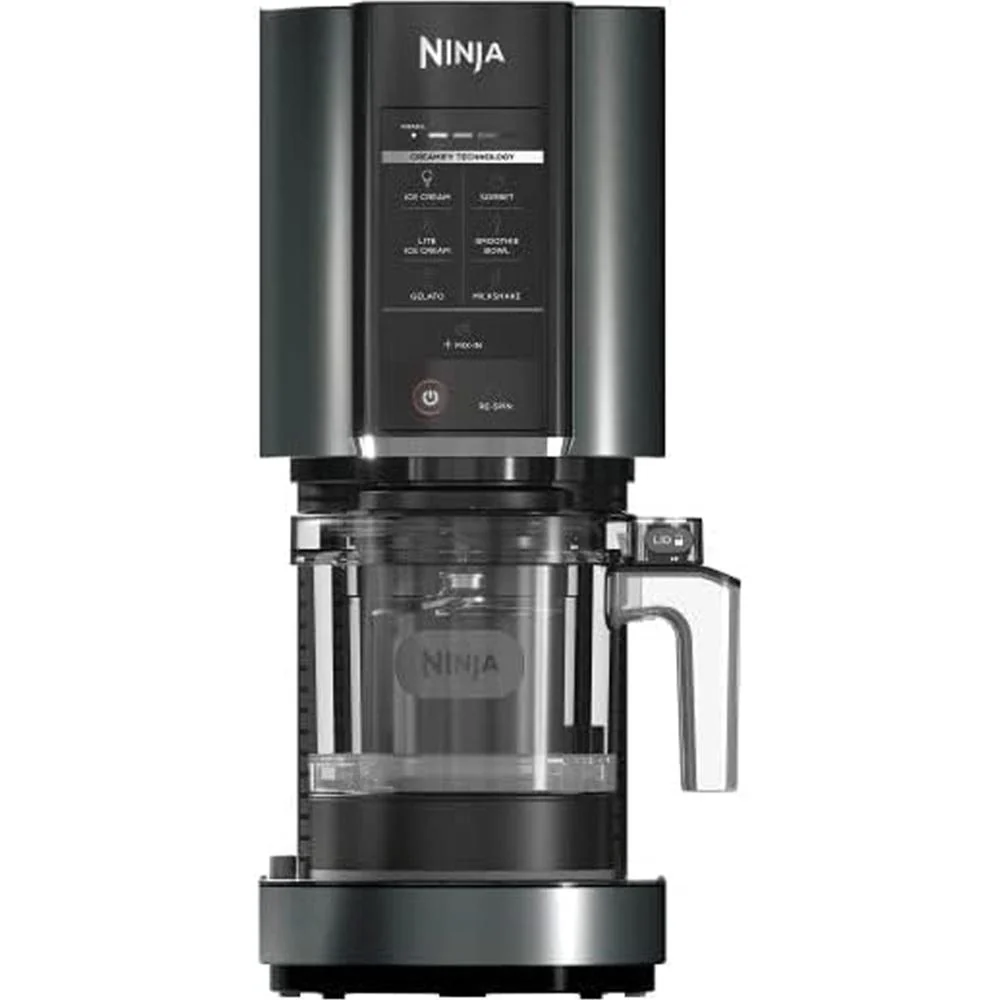 Ninja CREAMi Ice Cream; Sorbet; Milkshake Maker + 3 CREAMi Pints; Black - Open Box