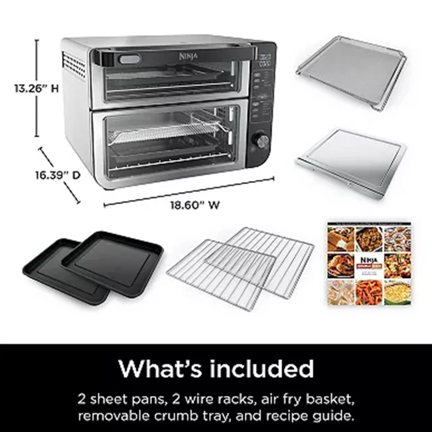 Ninja DCT451- Ninja 12-in-1 Double Oven with FlexDoor- Refurbished - Image 5