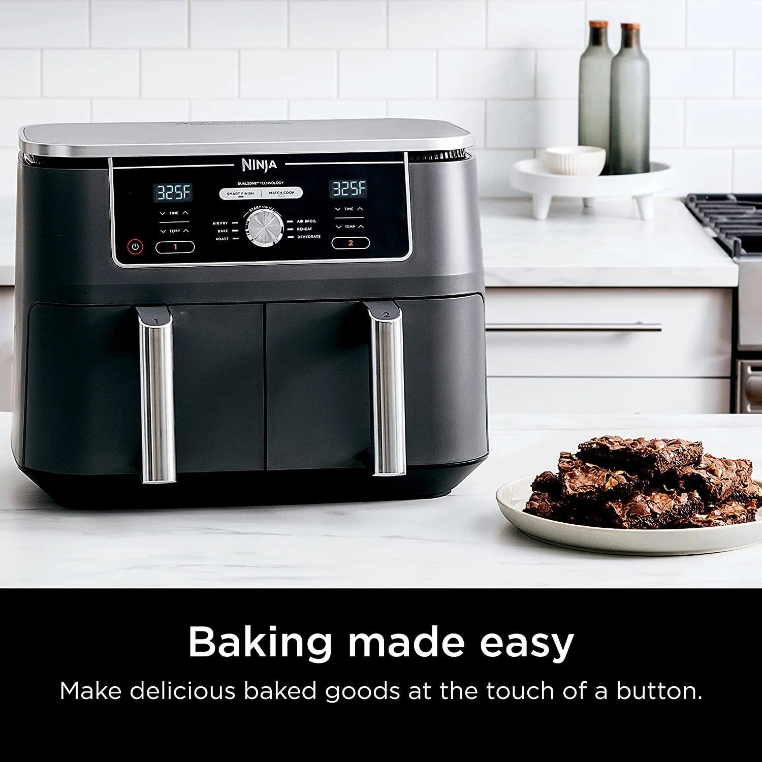 Ninja DZ401 Foodi 6-in-1 10-qt. XL 2-Basket Air Fryer - Image 9