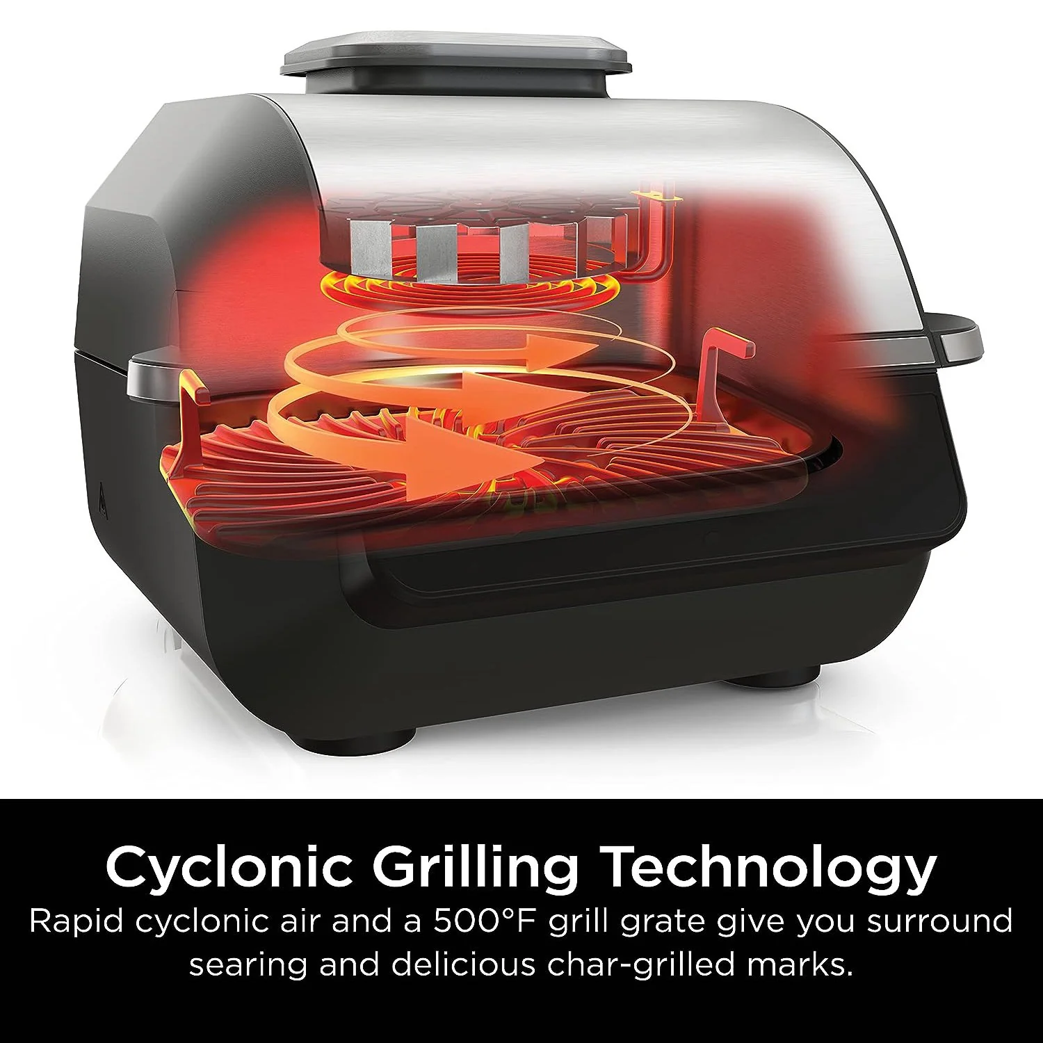 Ninja EG201 Foodi 6-in-1 Indoor Grill and 4-Quart Air Fryer - Factory Refurbished - Image 6