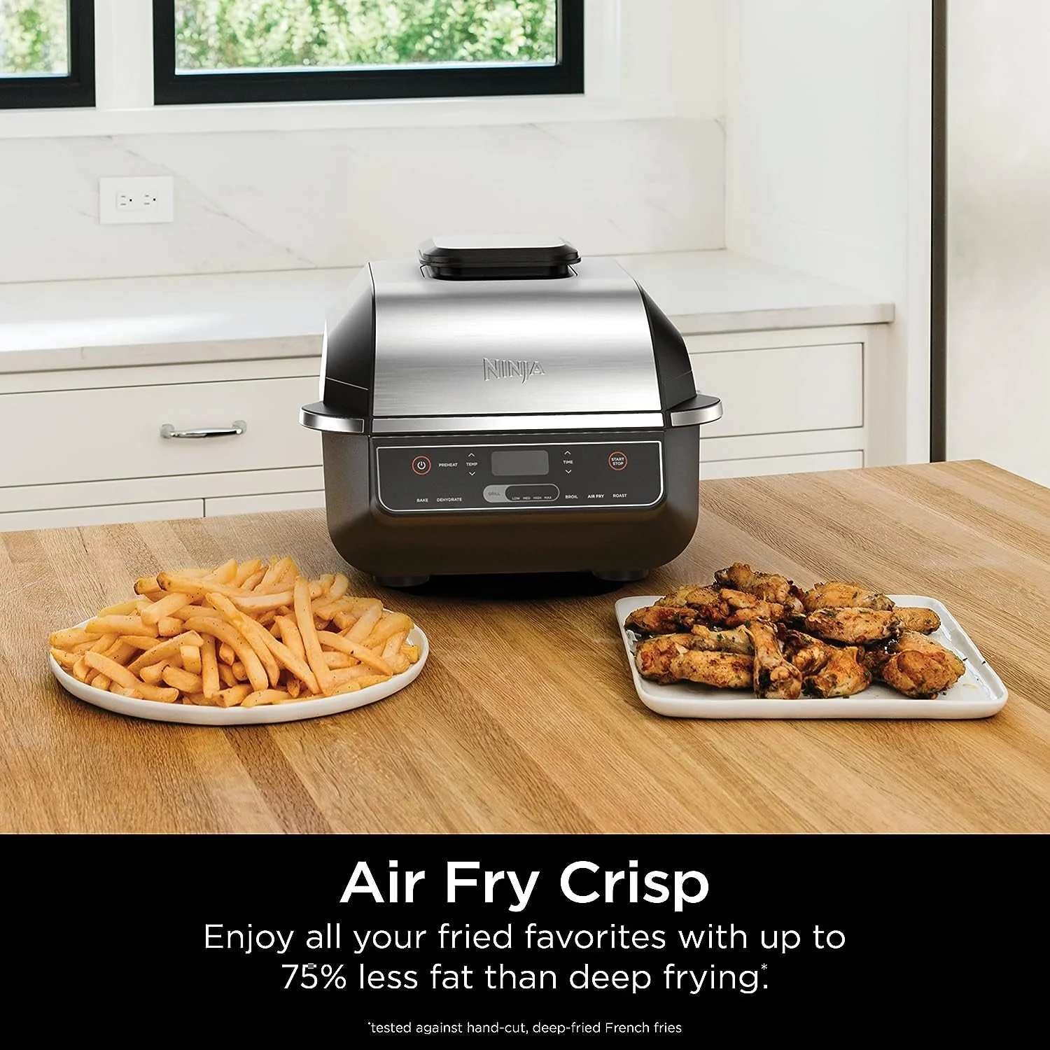 Ninja EG201 Foodi 6-in-1 Indoor Grill and 4-Quart Air Fryer - Factory Refurbished - Image 7