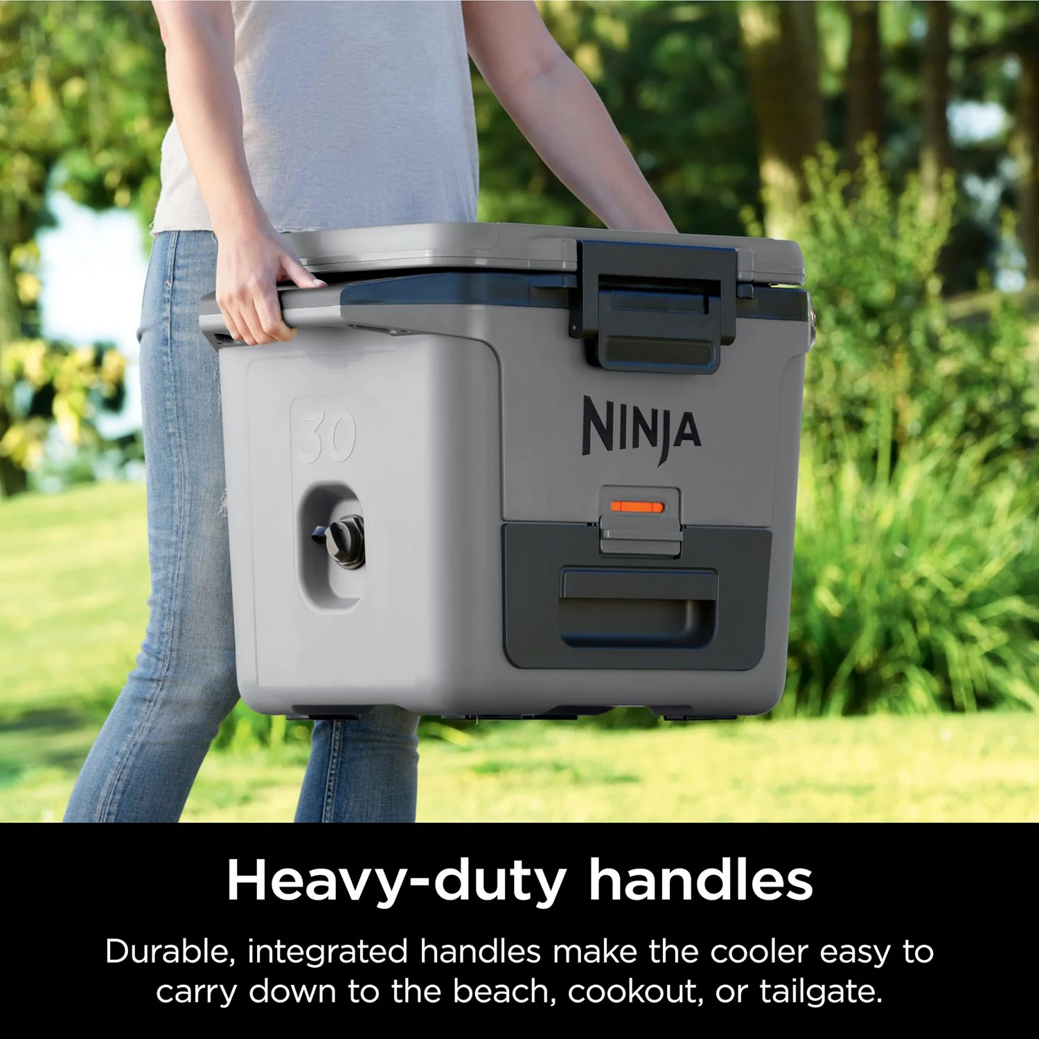 Ninja FB131GY FrostVault 30qt Hard Cooler with Dry Zone, Slate Gray - Refurbished - Image 5
