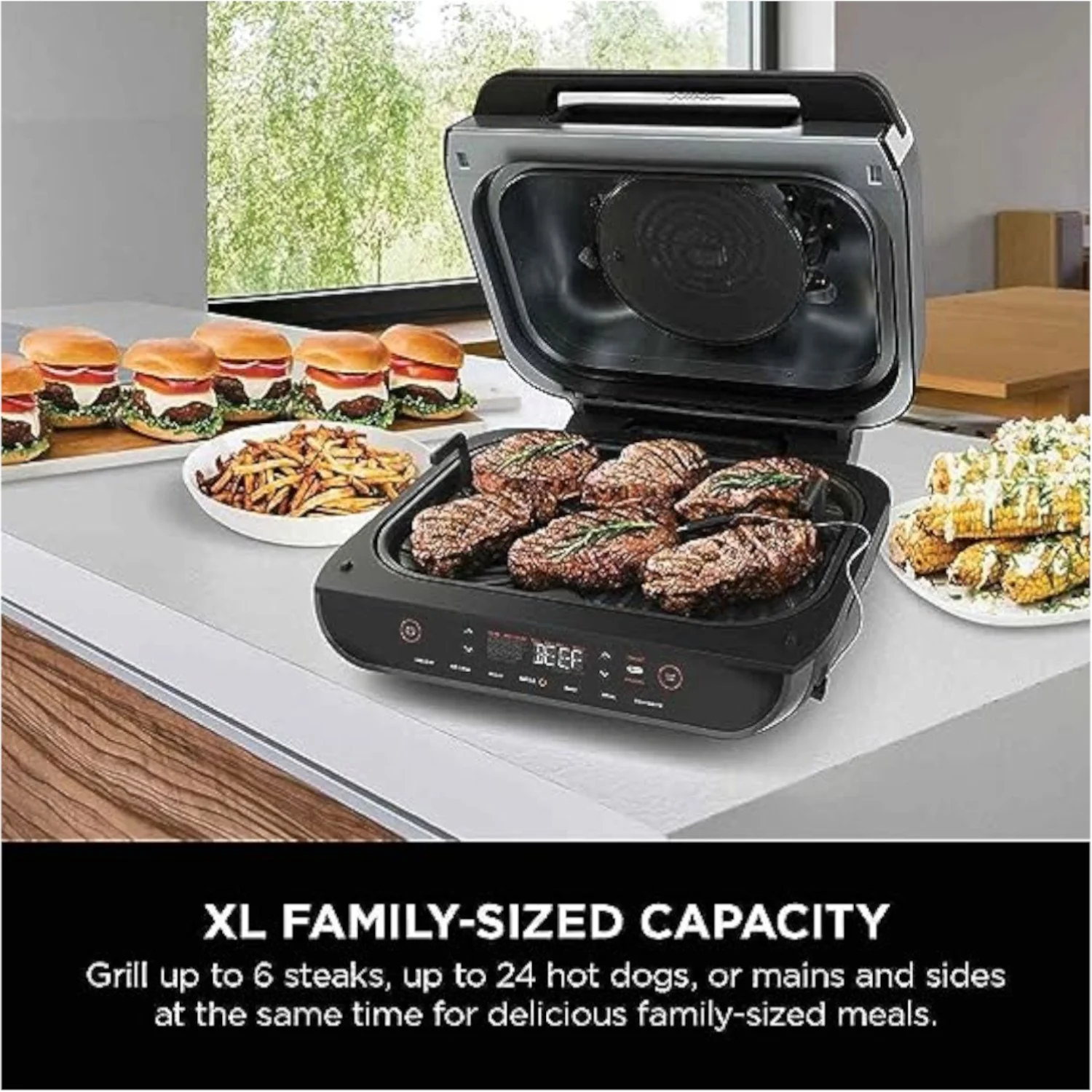 Ninja FG551 Foodi Smart XL 6-in-1 Indoor Grill w/ 4-Quart Air Fryer - Refurbished - Image 6