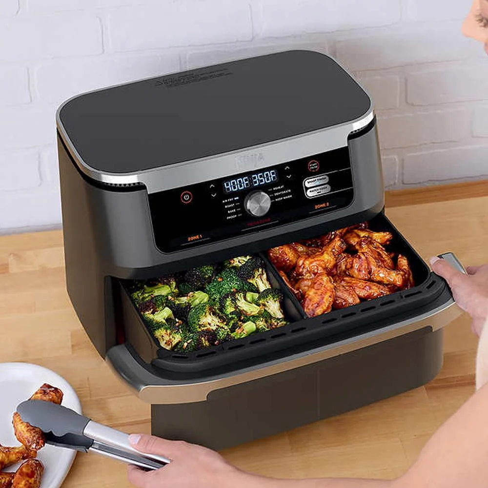 Ninja Foodi 7-in-1 DualZone FlexBasket Air Fryer w/ 11-qt MegaZone Factory Refurbished - Image 5