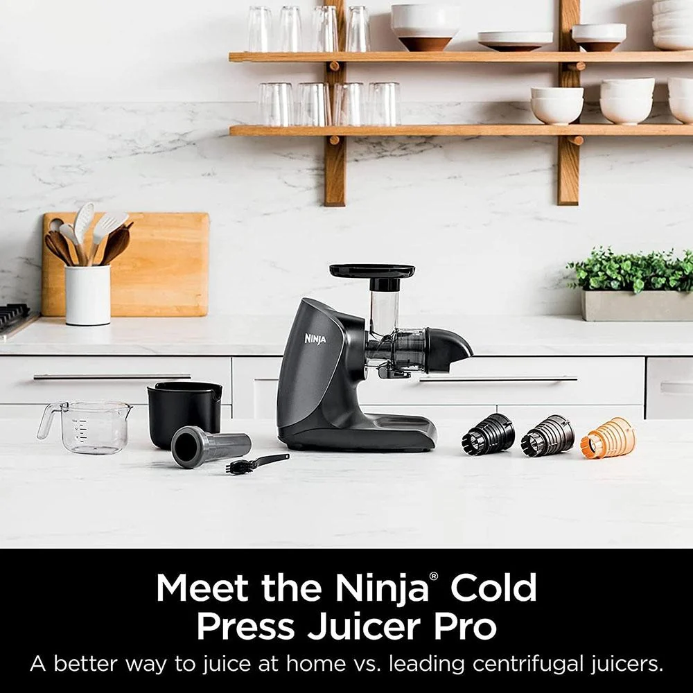 Ninja Ninja Cold Press Juicer Pro - Powerful Slow Juicer - Cloud Silver - Refurbished - Image 7
