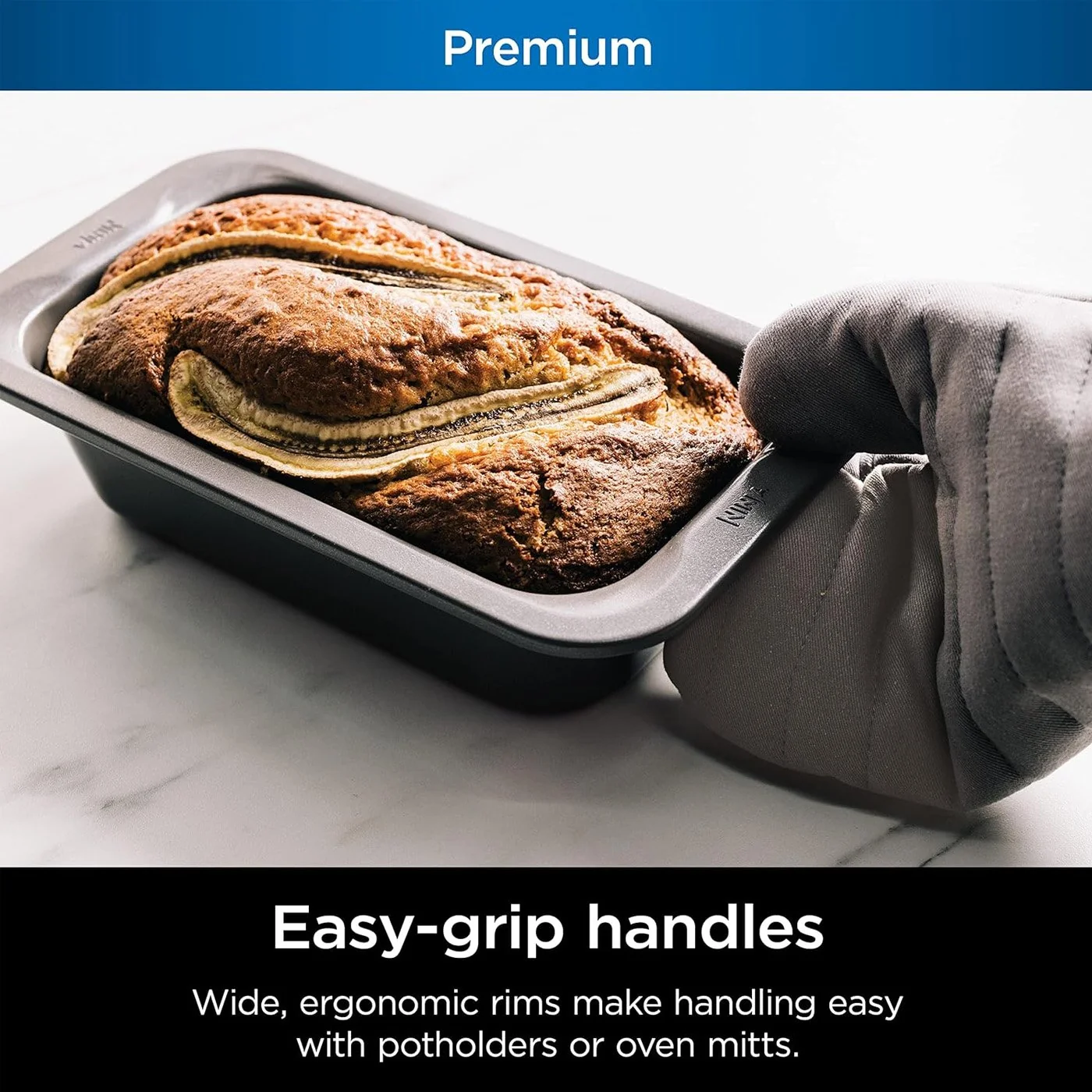 Ninja Premium 5" x 9" Loaf Pan for Oven, Metal - Image 5