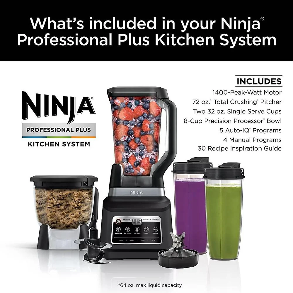 Ninja Pro Plus Kitchen System, 1400W, 5-in-1 - Refurbished - Image 5