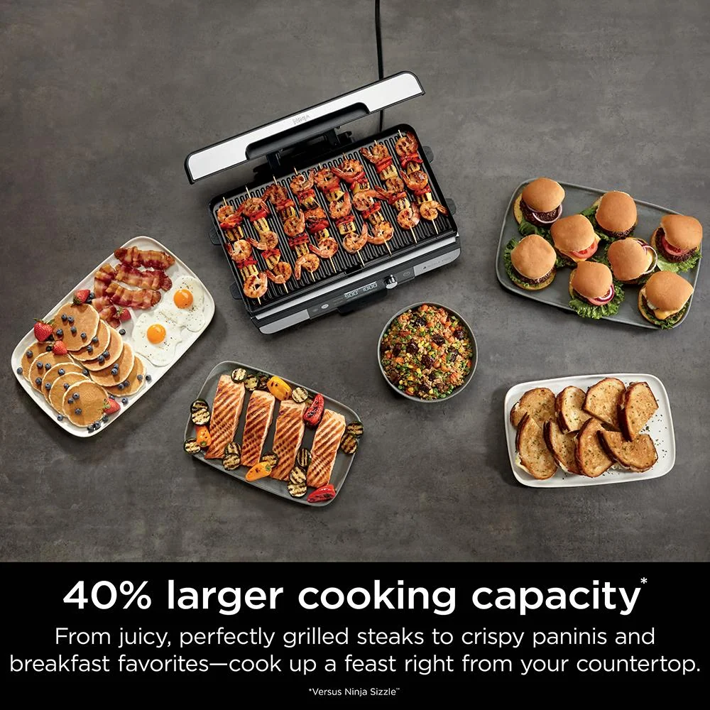 Ninja Sizzle Pro XL 20-Inch Indoor Griddle + Grill Renewed with 2 Year Warranty - Image 3