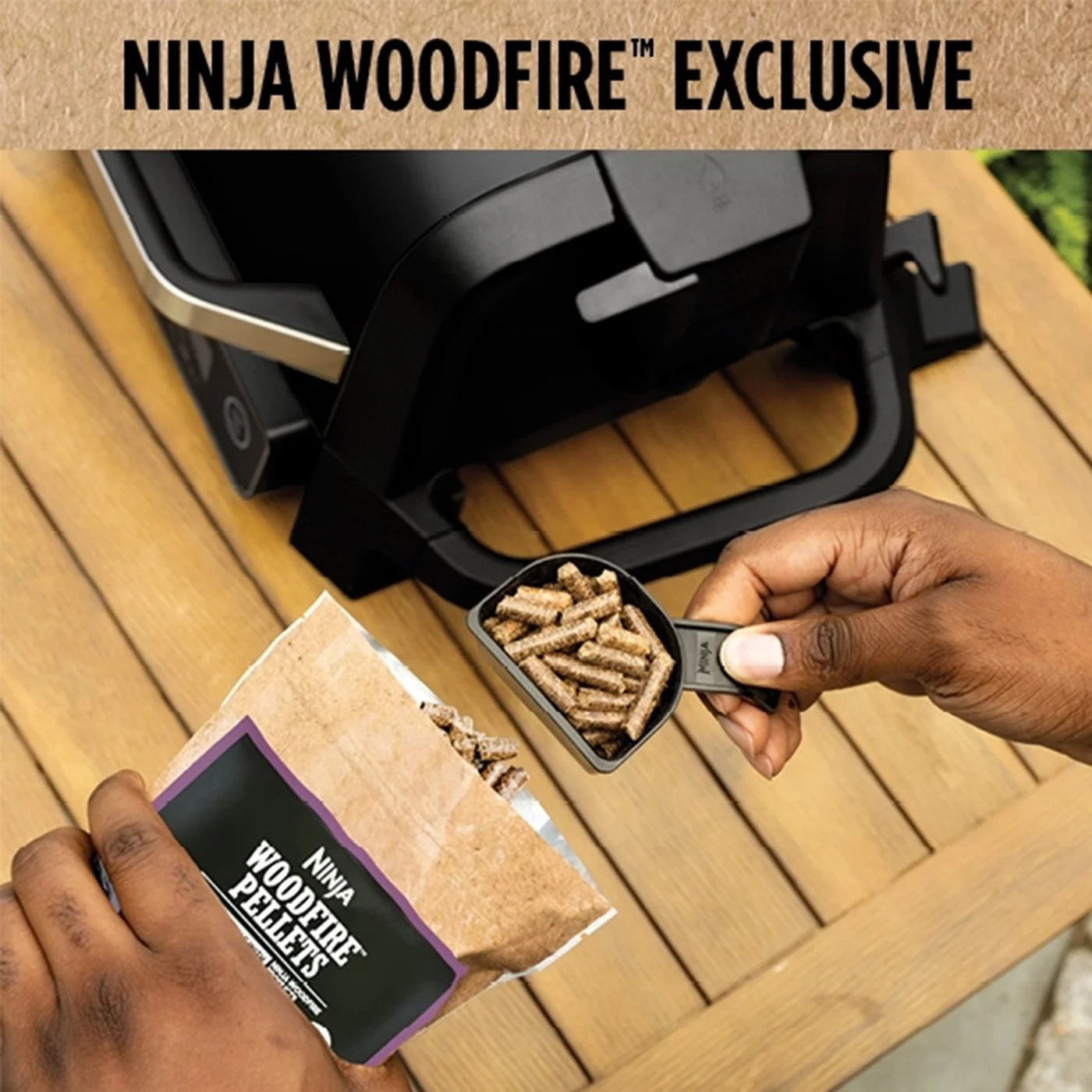 Ninja Woodfire Outdoor Grill and Smoker, Black - Factory Refurbished (OG705CO) - Image 2