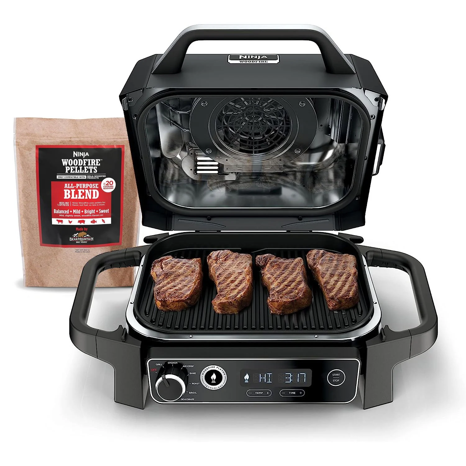 Ninja Woodfire Pro Outdoor Grill and Smoker With Temperature Probe, (OG751BRN) Renewed - Image 11