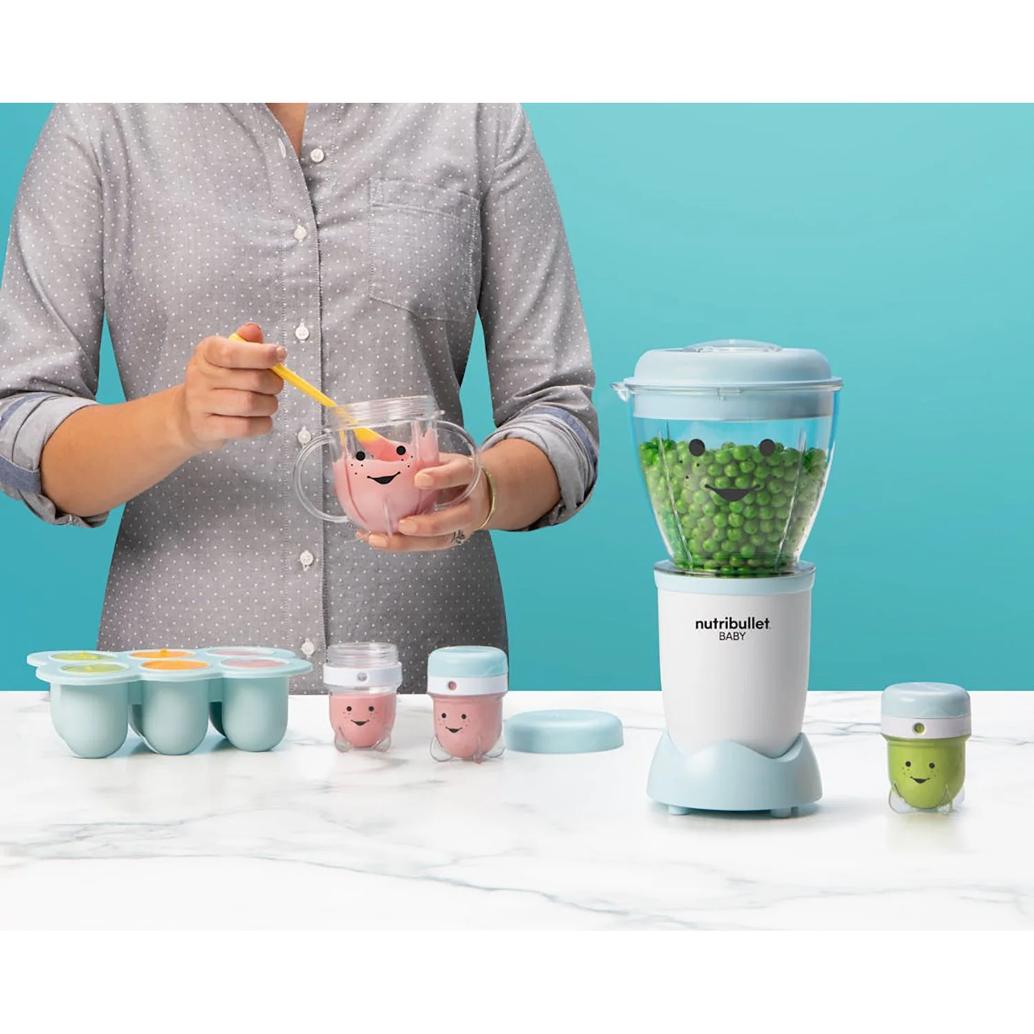 NutriBullet Baby Bullet Blender for Fresh Homemade Baby Food, Easy to Use (Refurbished) - Image 6
