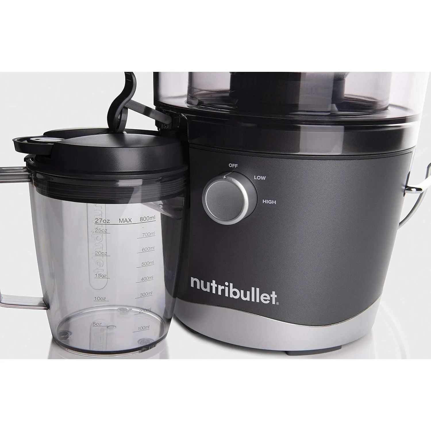 NutriBullet Juicer Centrifugal Juicer Machine 800 Watt - Gray - NBJ50100 - Refurbished - Image 7