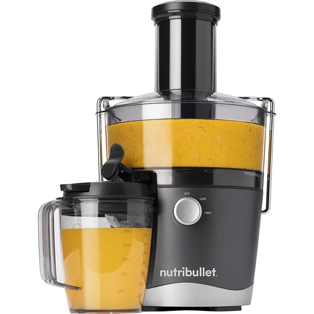 NutriBullet Juicer Centrifugal Juicer Machine 800 Watt - Gray - NBJ50100 - Open Box