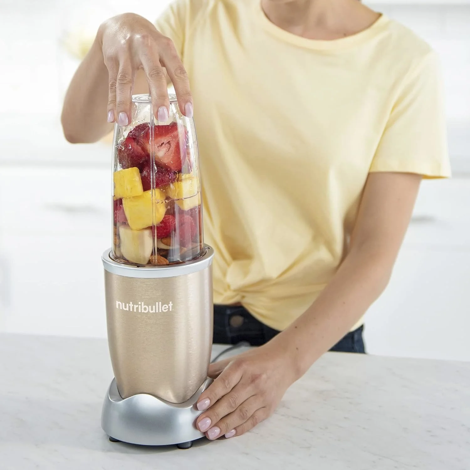 NutriBullet Pro 900W Personal Blender, Champagne - (Refurbished) - Image 4