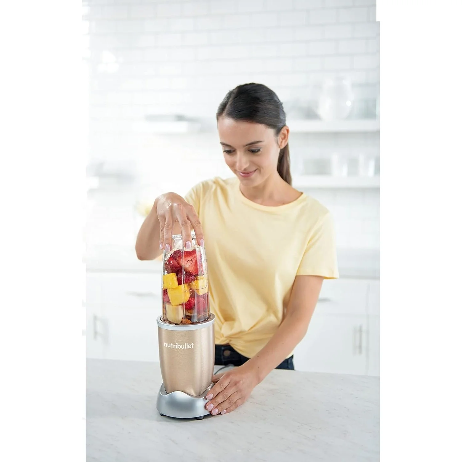NutriBullet Pro 900W Personal Blender, Champagne - (Refurbished) - Image 5