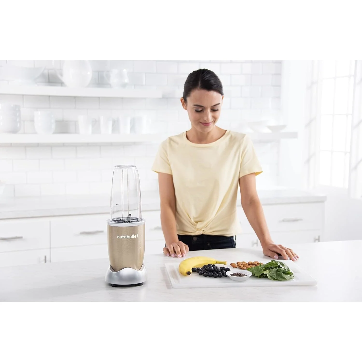 NutriBullet Pro 900W Personal Blender, Champagne - (Refurbished) - Image 7