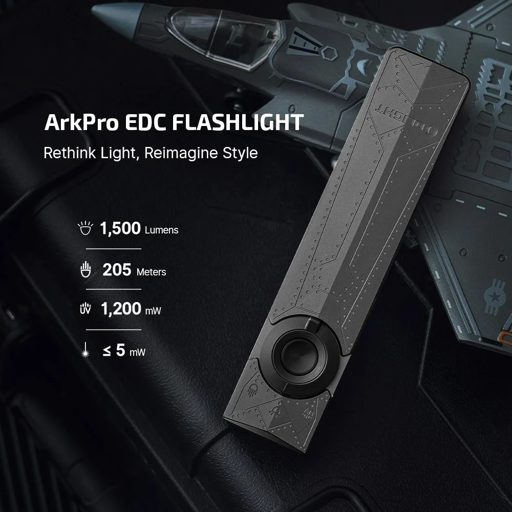 OLIGHT ArkPro 1,500 Lumens 4-in-1 EDC Flashlight, Phantom Squadron - Image 9