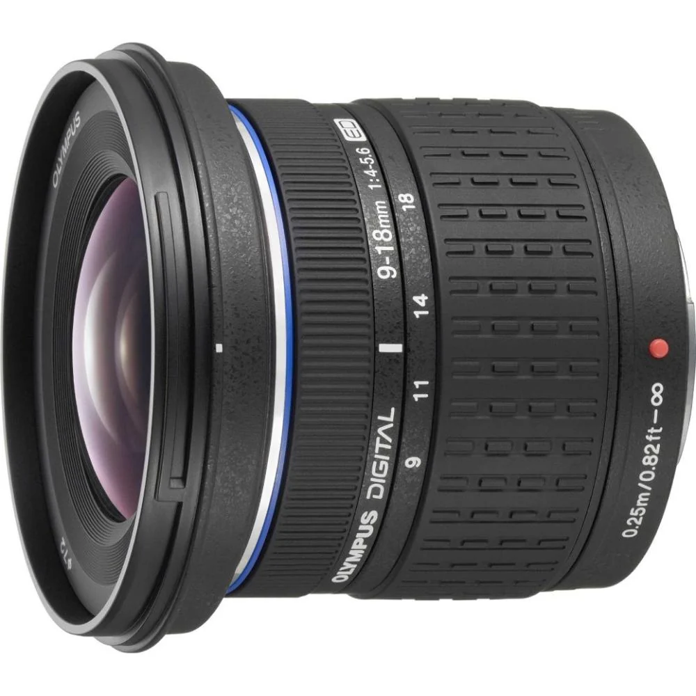 Olympus Super Wide Angle 9-18mm f/4-5.6 ED Zuiko Zoom Lens for Olympus D.SLR - Open Box