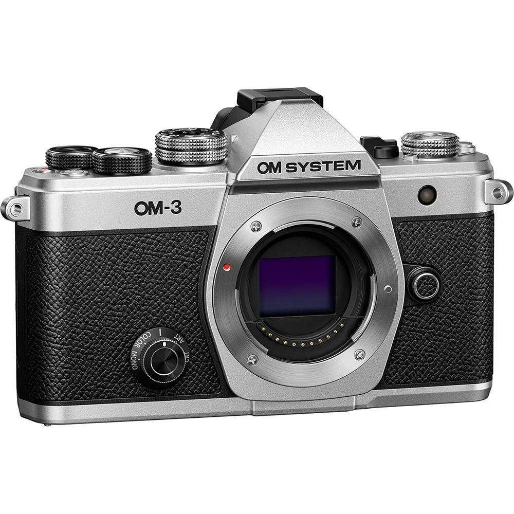 OM SYSTEM Olympus OM-3 Silver Micro Four Thirds System Camera Travel Camera - V210050SW000 - Image 2