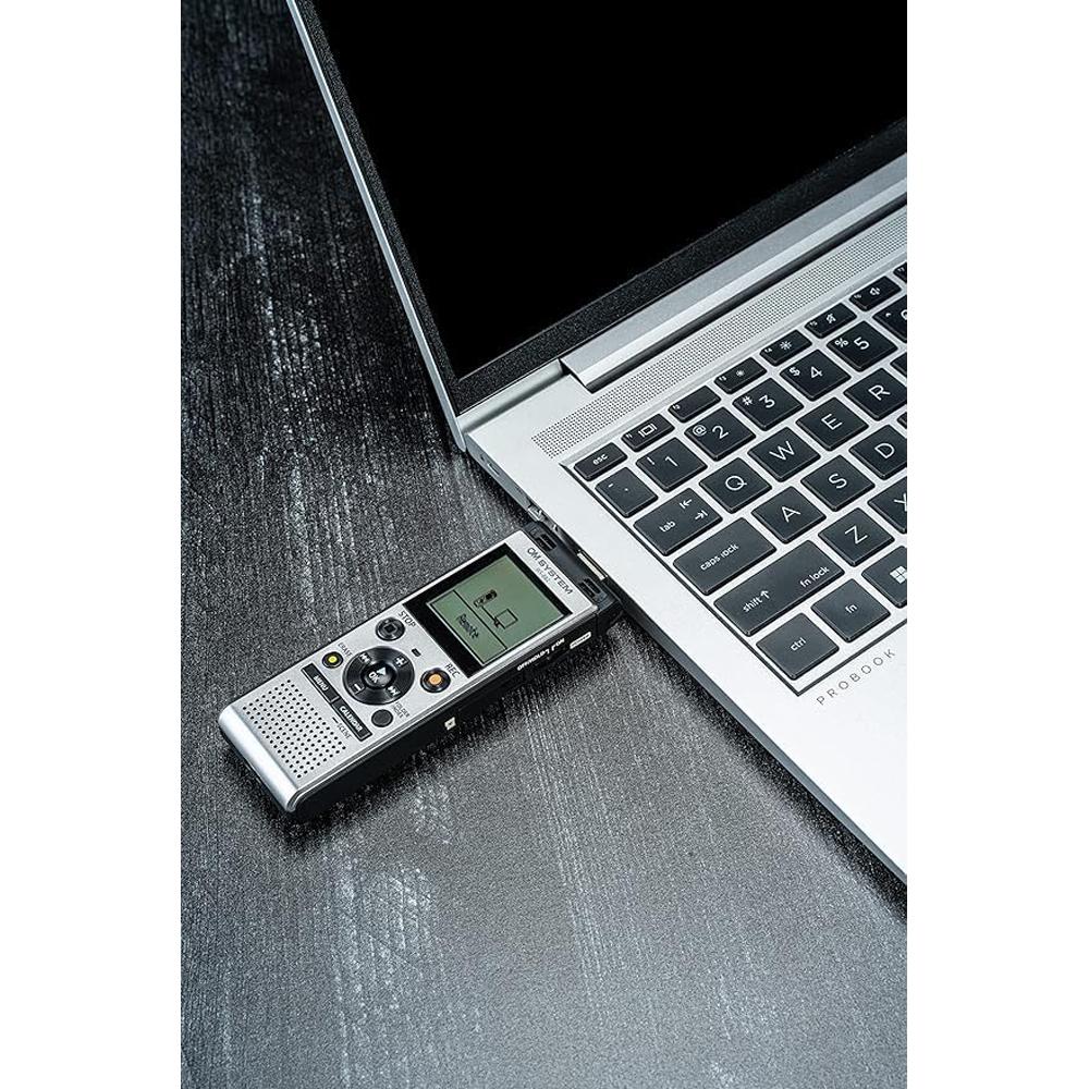 OM Systems Olympus WS-882 Digital Voice Recorder; Silver/Black (V420330SU000) - Image 3