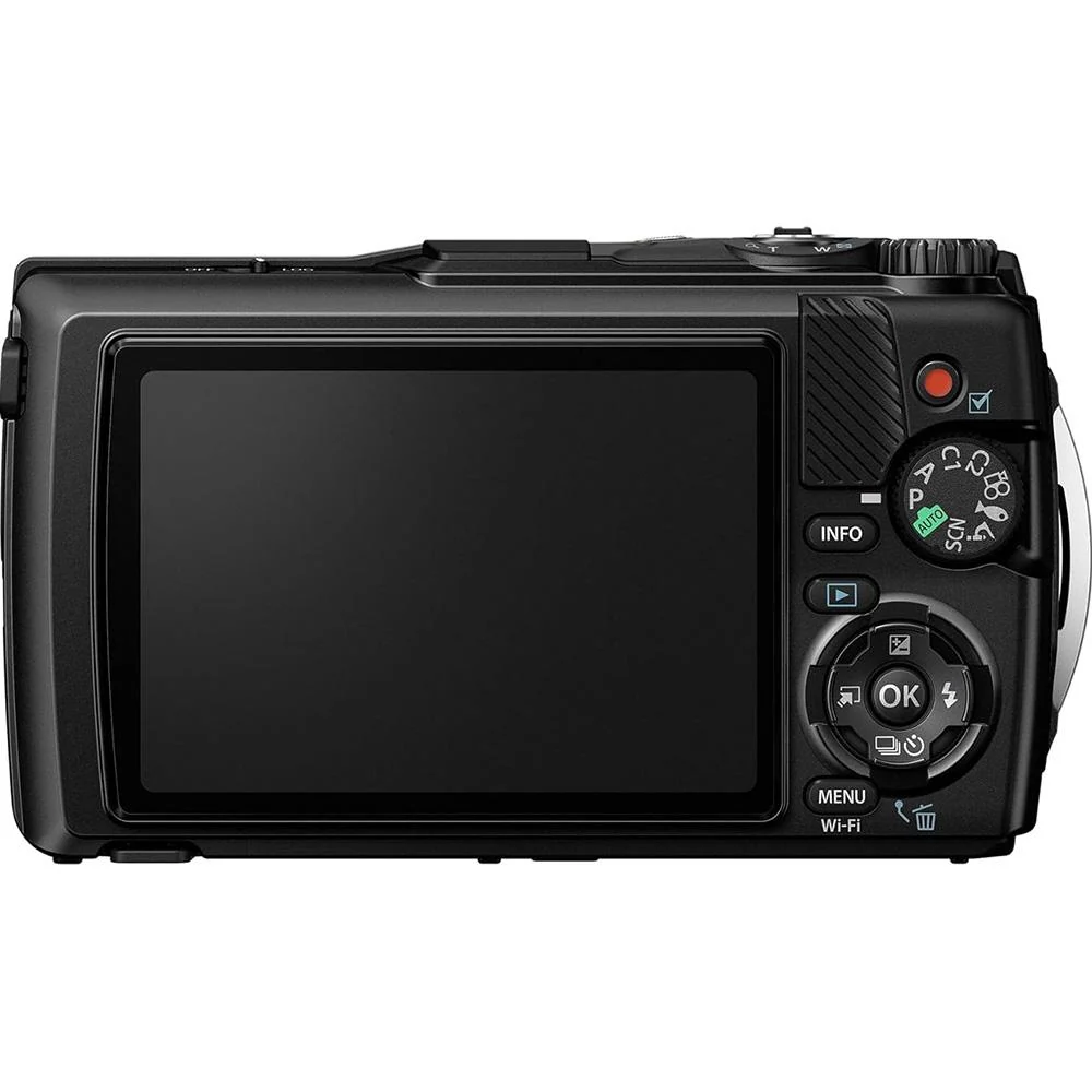OM SYSTEM Olympus Tough TG-7 12MP 4K Underwater Digital Camera, Black w/ Snorkeling Kit - Image 4