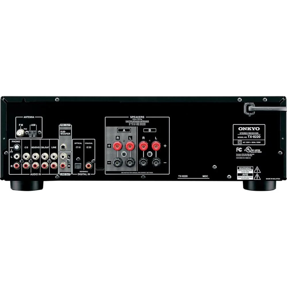 Onkyo TX-8220 Stereo Receiver with Built-In Bluetooth - Open Box - Image 2