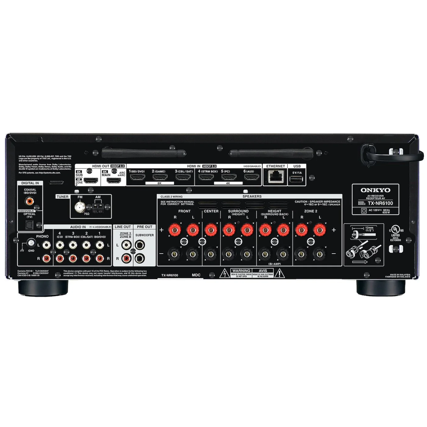 Onkyo TX-NR6100 7.2-Channel AV Receiver w/ 2x Klipsch Floorstanding Speakers Bundle - Image 16