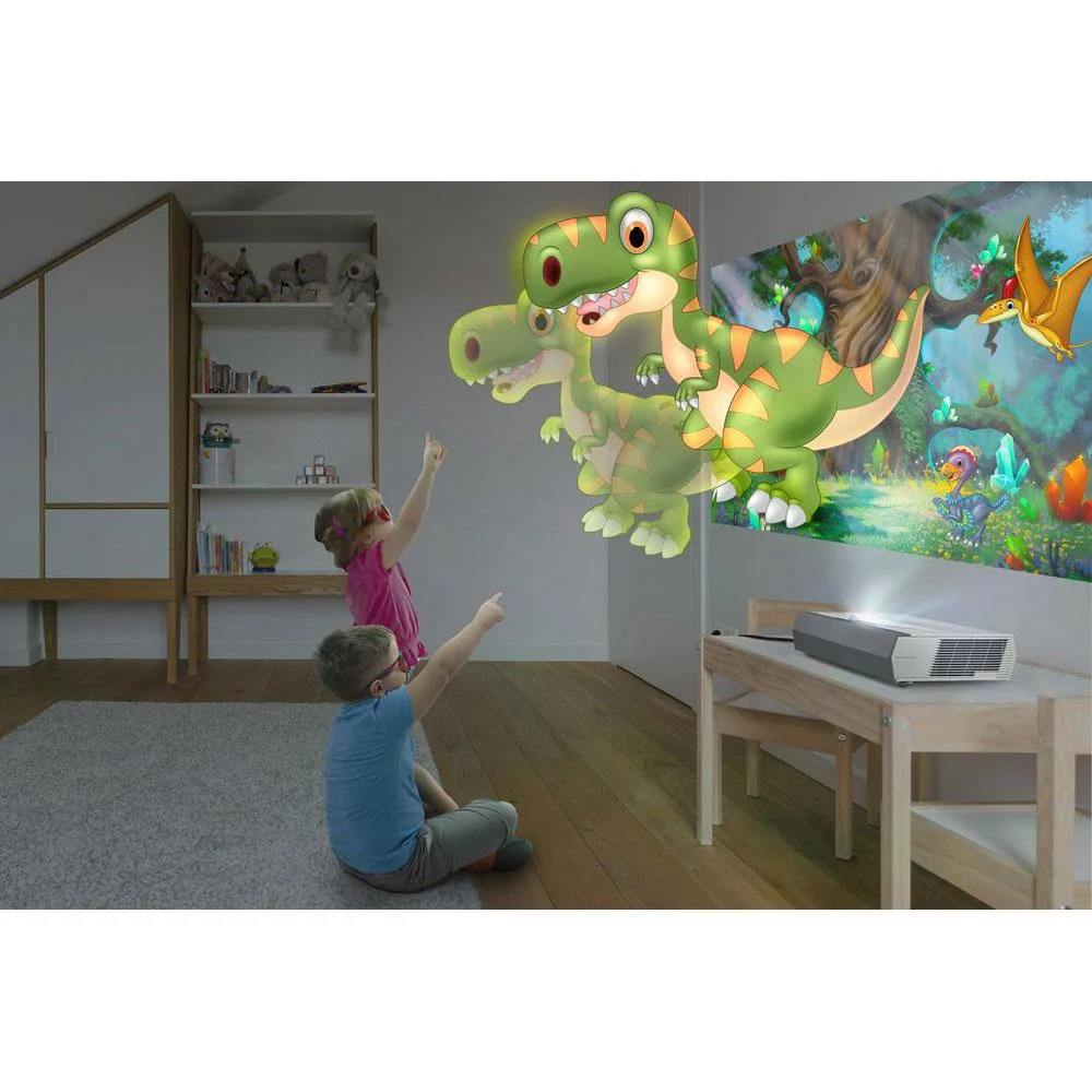 Optoma CinemaX D2 DLP 4K UHD Ultra-Short-Throw DLP Projector White 2022 Open Box - Image 3