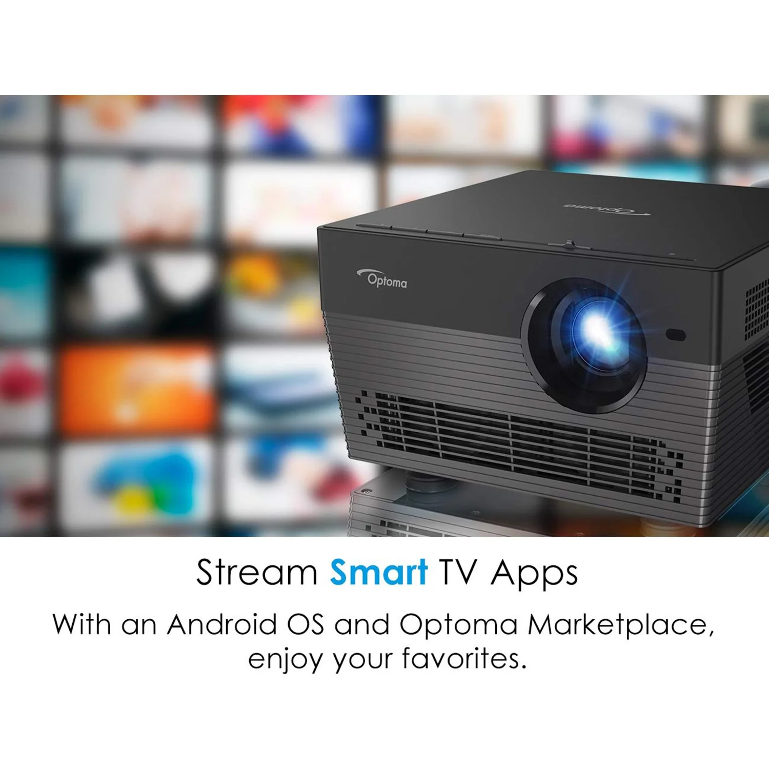 Optoma Portable LED UHD 4K Smart Projector Works with Alexa & Google Open Box - Image 13