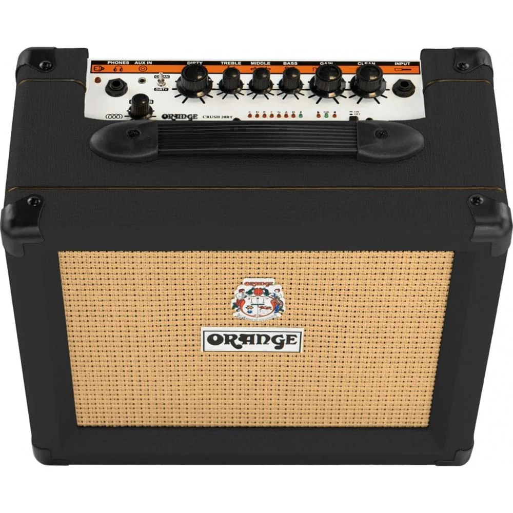 Orange Amplification Crush 20RT Black 2-Channel 20W 8" Guitar Combo Amp with FX, Black - Image 4