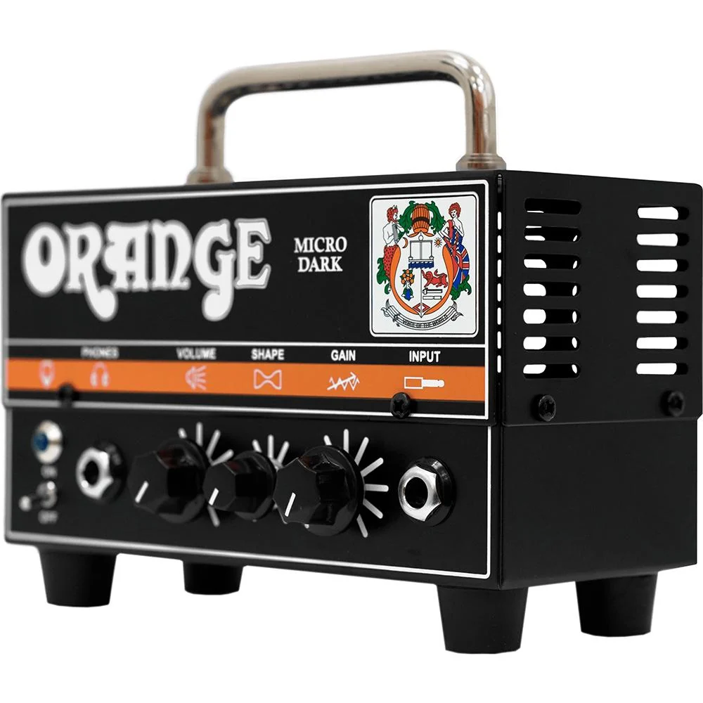 Orange Amplification Micro Dark 20W Portable Hybrid Guitar Amplifier Head, Black - Image 2