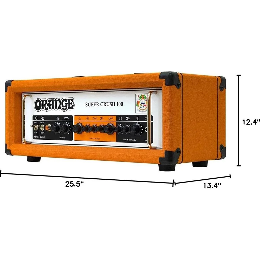 Orange Amplification Super Crush 100 2-Channel 100W Class A-B Power Guitar Amplifier Head - Image 8