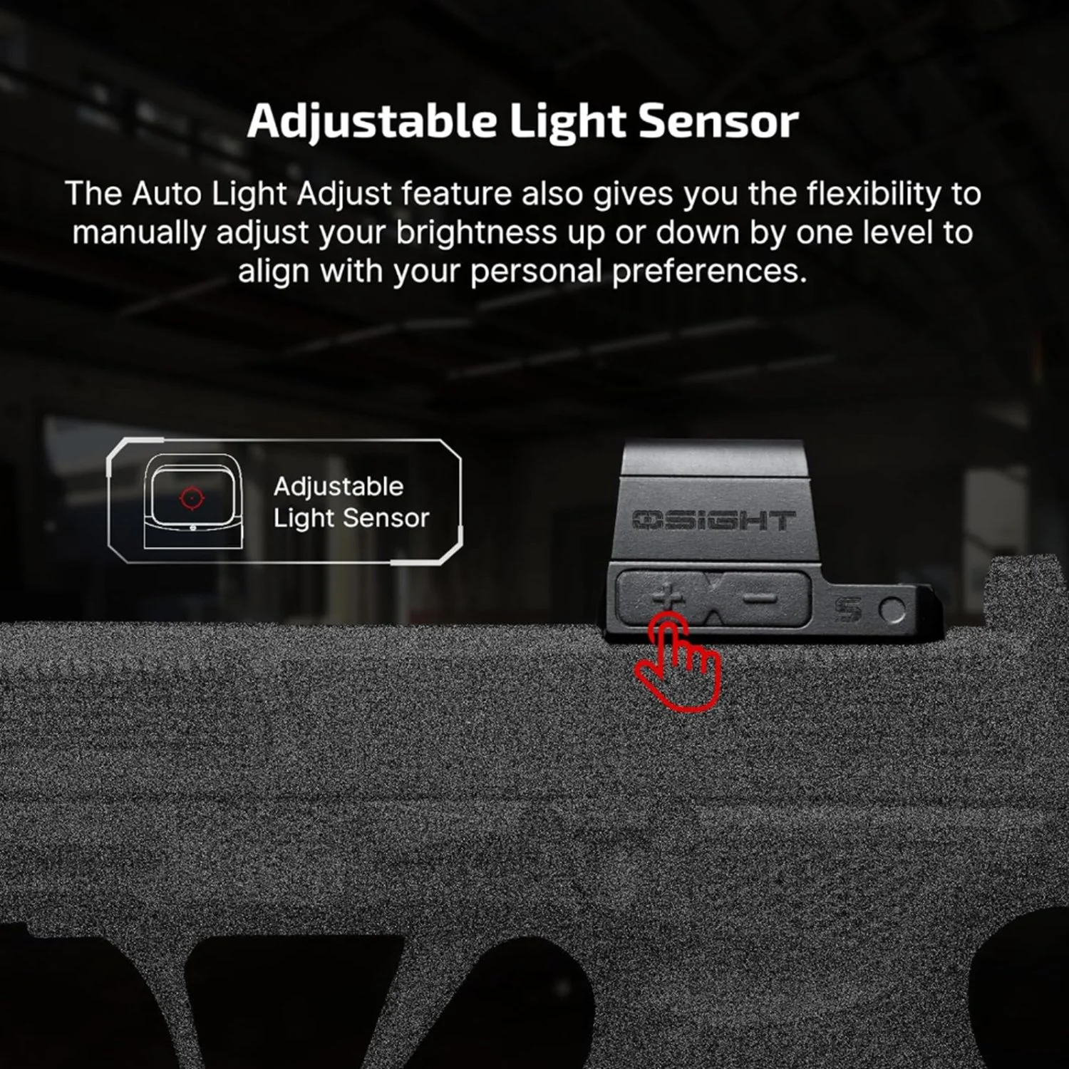 OSIGHT S-RD Rechargeable Enclosed Reflex Sight - Image 2