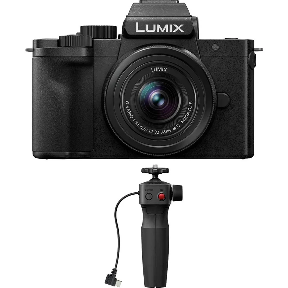 Panasonic LUMIX G100D 4K Mirrorless Camera w/ 12-32mm Lens and Tripod Grip - Open Box