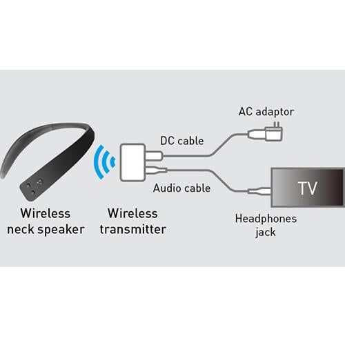 Panasonic WN10 Wireless Wearable TV Neck Speaker, Bluetooth, Built-in Microphone - Image 8