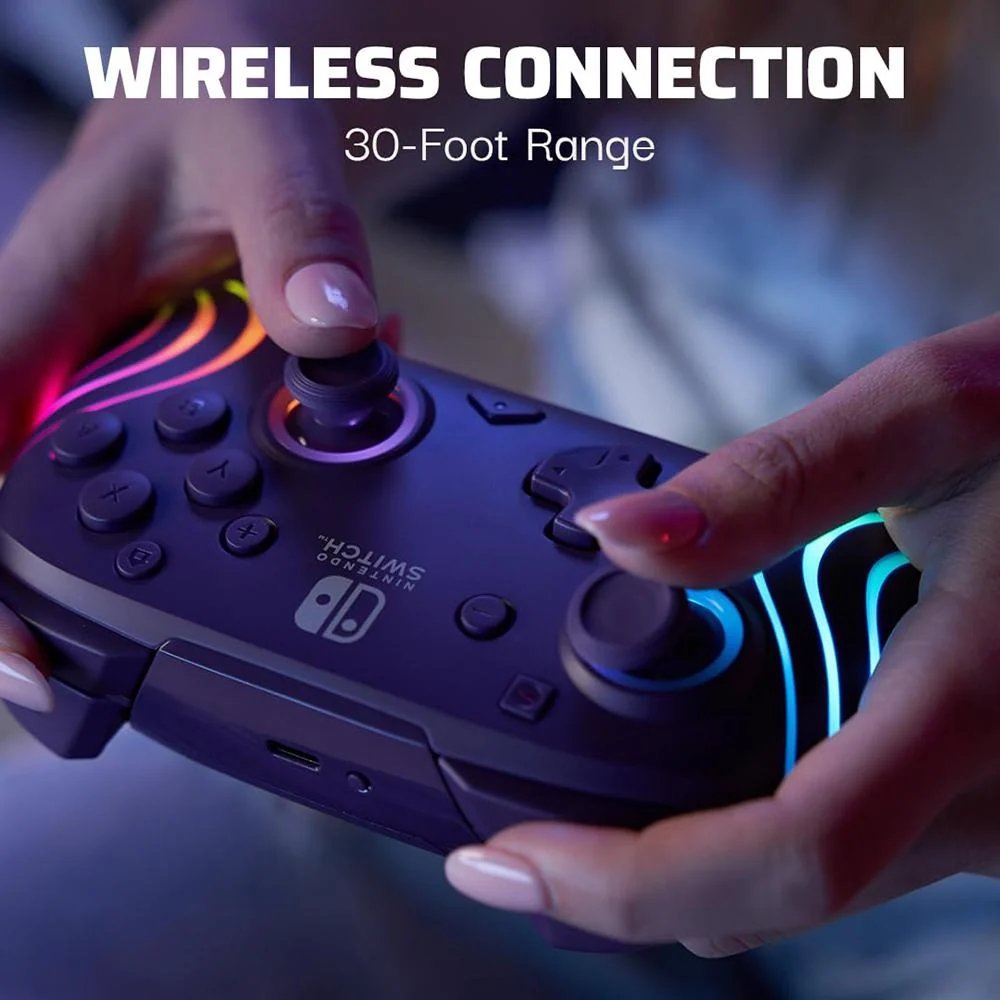PDP Afterglow Wave Wireless Pro Controller with Full Motion for Nintendo Switch - Image 10