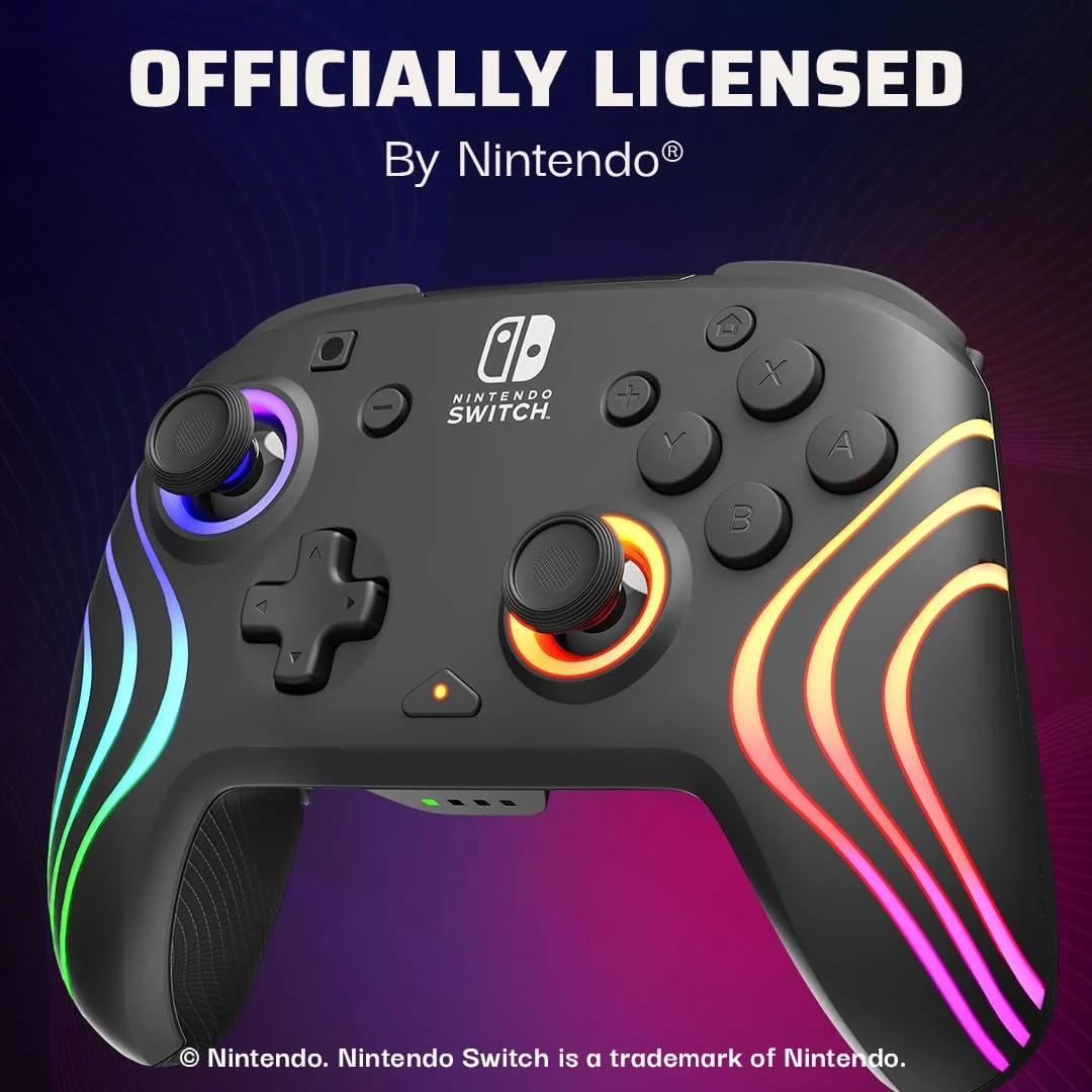 PDP Afterglow Wave Wireless Pro Controller with Full Motion for Nintendo Switch - Image 6