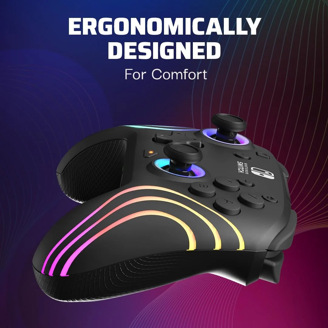 PDP Afterglow Wave Wireless Pro Controller with Full Motion for Nintendo Switch - Image 8