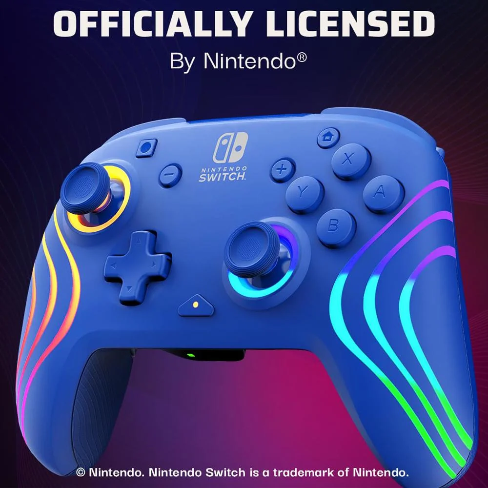 PDP Afterglow Wave Wireless Pro Controller with Full Motion for Nintendo Switch - Image 6