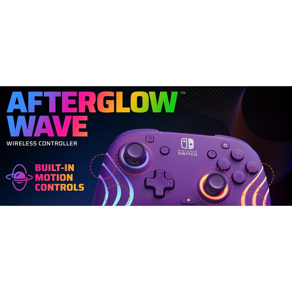 PDP Afterglow Wave Wireless Pro Controller with Full Motion for Nintendo Switch - Image 4