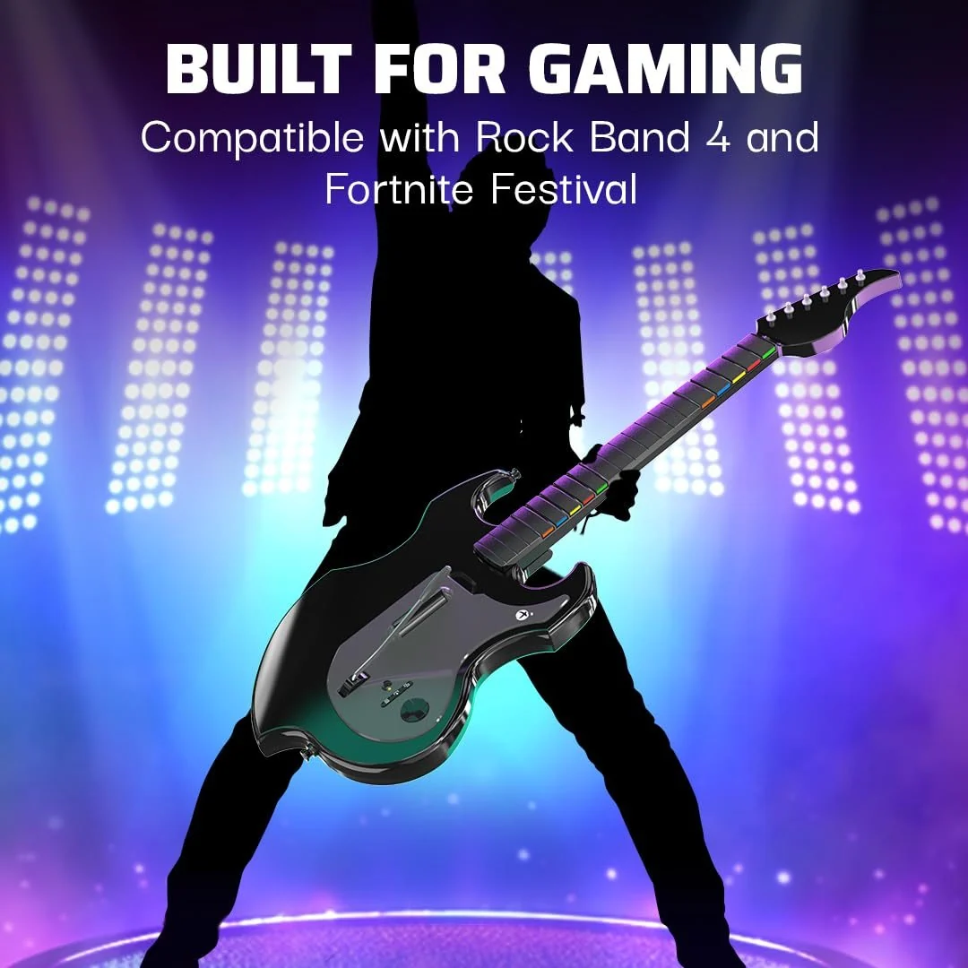 PDP RIFFMASTER Wireless Guitar Controller - Xbox X|S, Xbox One & Windows 10/11 PC - Image 3