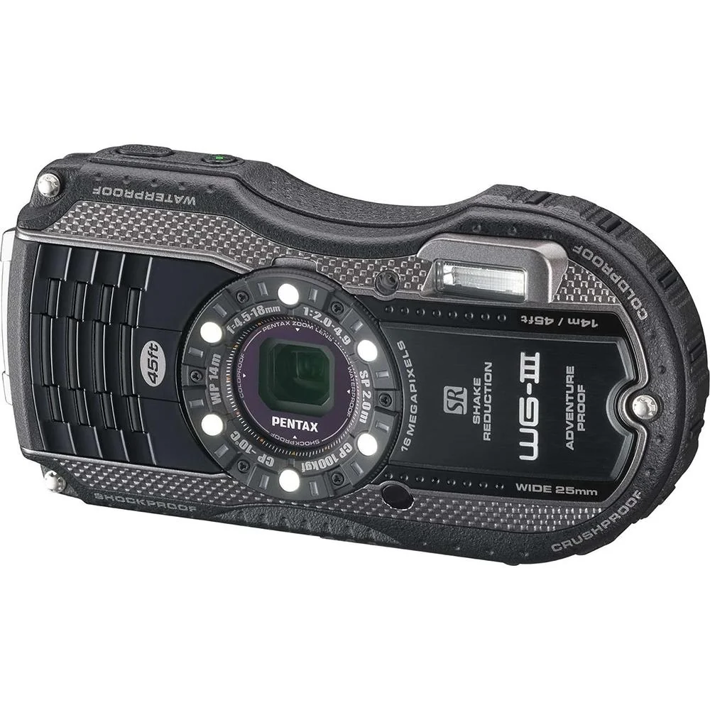 Pentax WG-3 16MP Black Waterproof Shockproof Crushproof Digi Cam - Open Box - Image 2