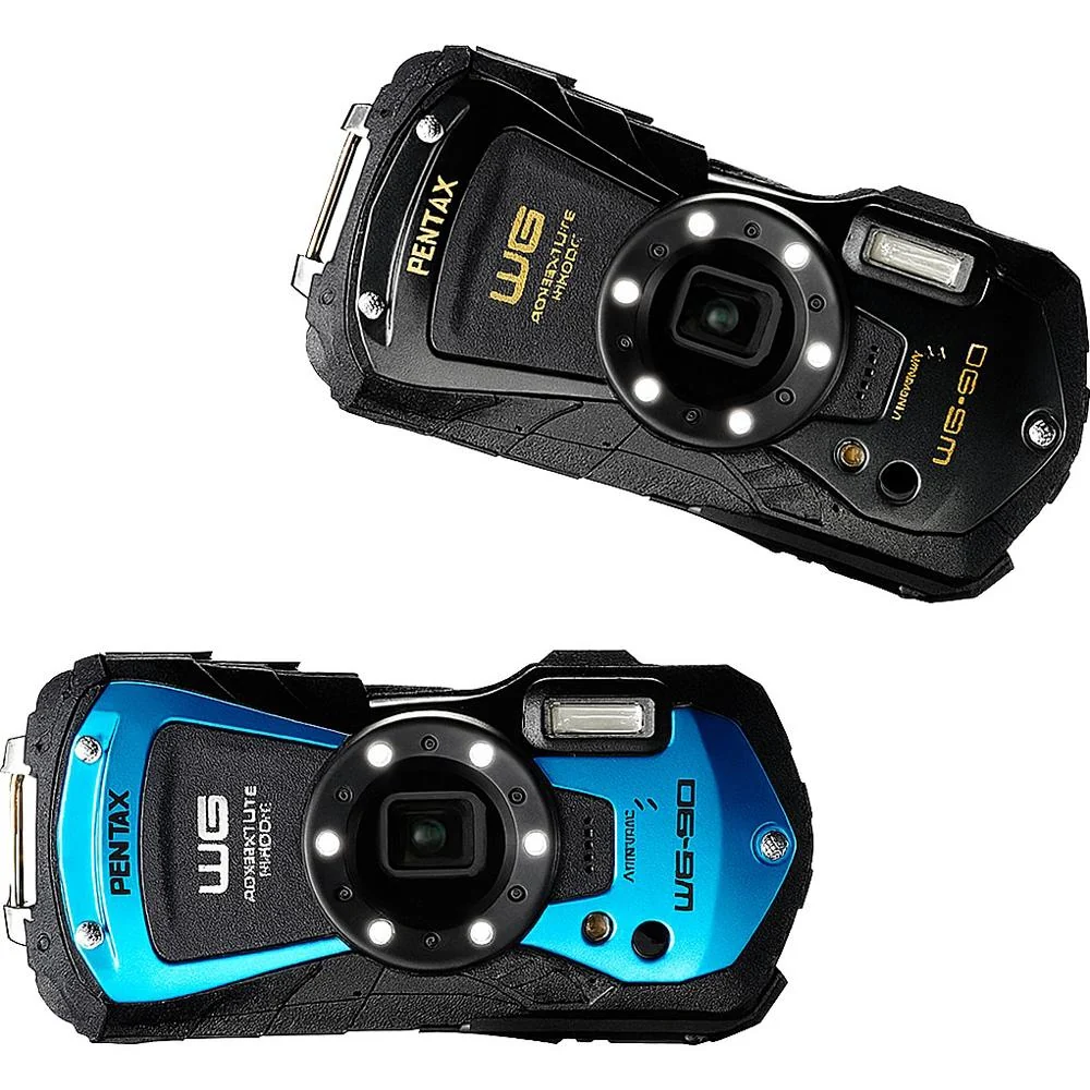 Pentax WG-90 Waterproof Digital Camera, Shockproof, Dustproof, Freezeproof - Blue - Image 10