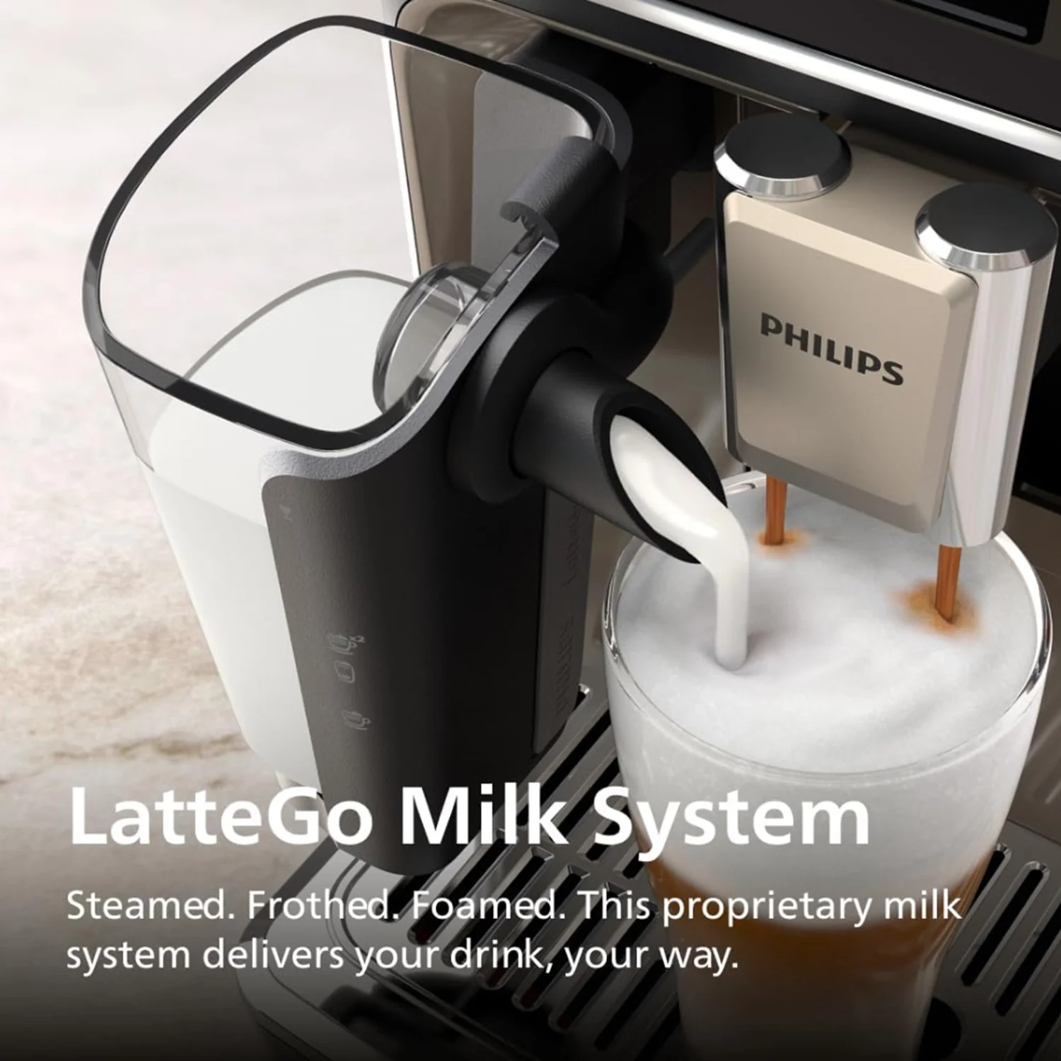 Philips 5500 Series Fully Automatic Espresso Machine, Black Chrome - Image 6