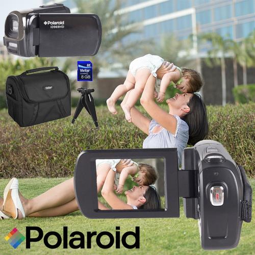 Polaroid ID969-BLK/KIT-MCF 16.1MP FULL HD 1080P Digital Camcorder - Image 5