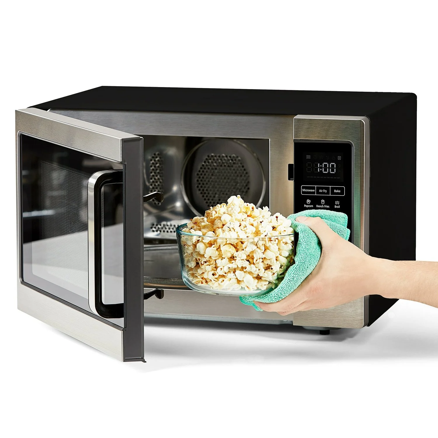 PowerXL Microwave Air Fryer Plus, Stainless Steel/Black, 1 Cu Ft - Factory Refurbished - Image 5