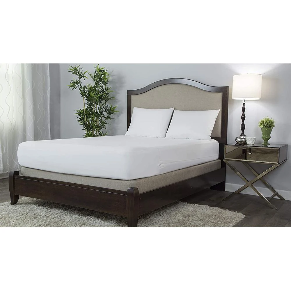 Protect-A-Bed AllerZip Smooth Waterproof Mattress Protector, Queen 9" (2-Pack) - Image 3