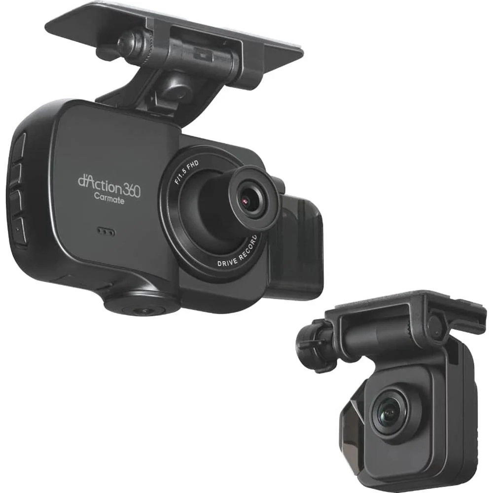 Razo d'Action 360D 3 Channel 360 Degree Dash Cam FHD with Built-in GPS Open Box